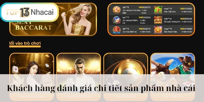 Khách hàng đánh giá chi tiết sản phẩm nhà cái 